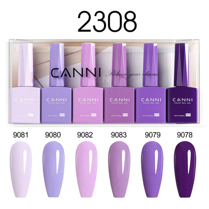 CANNI Gel Nail Polish TPO/HEMA FREE Gorgeous Christmas Red Color Winter Nails Full Coverage Soak Off UV LED Semi Permanent Gel