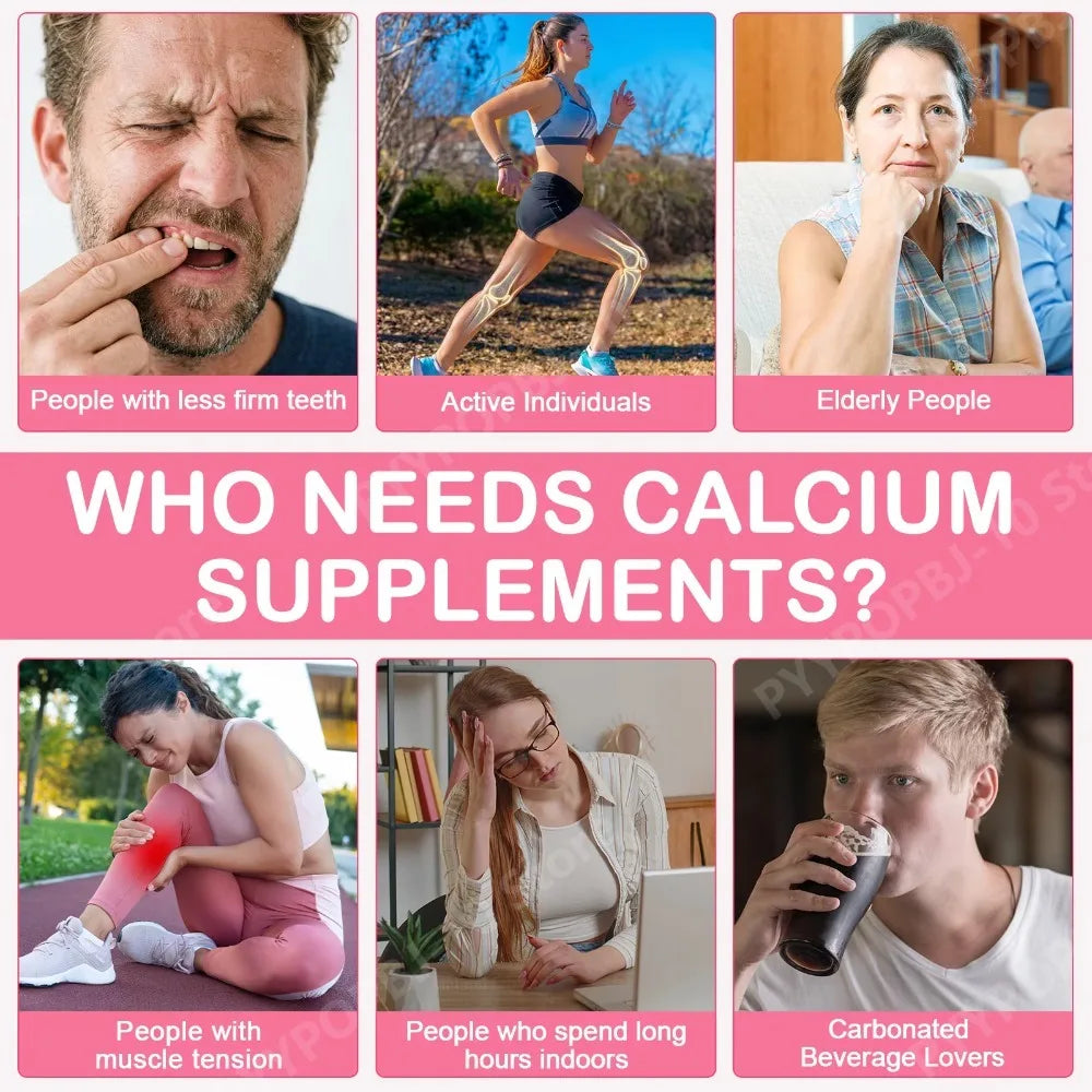 Calcium 1200mg D3 K2 B12 Softgels for Bone Strength, Teeth, Muscle, Heart & Immune Health, Gluten Free & Non-GMO, 120 Softgels