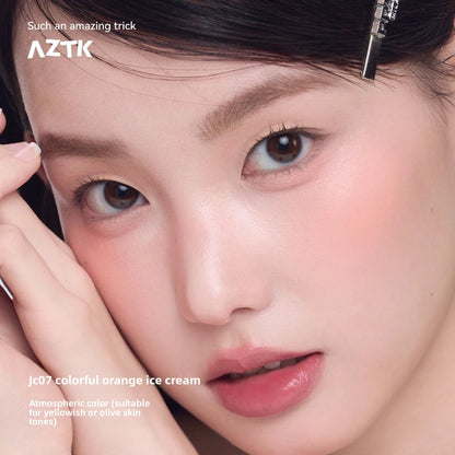 AZTK  Matte Liquid BlushExpanding & Contouring Shades Natural Nude Finish Brightening Face Lift Effect For Daily Soft Focus Look