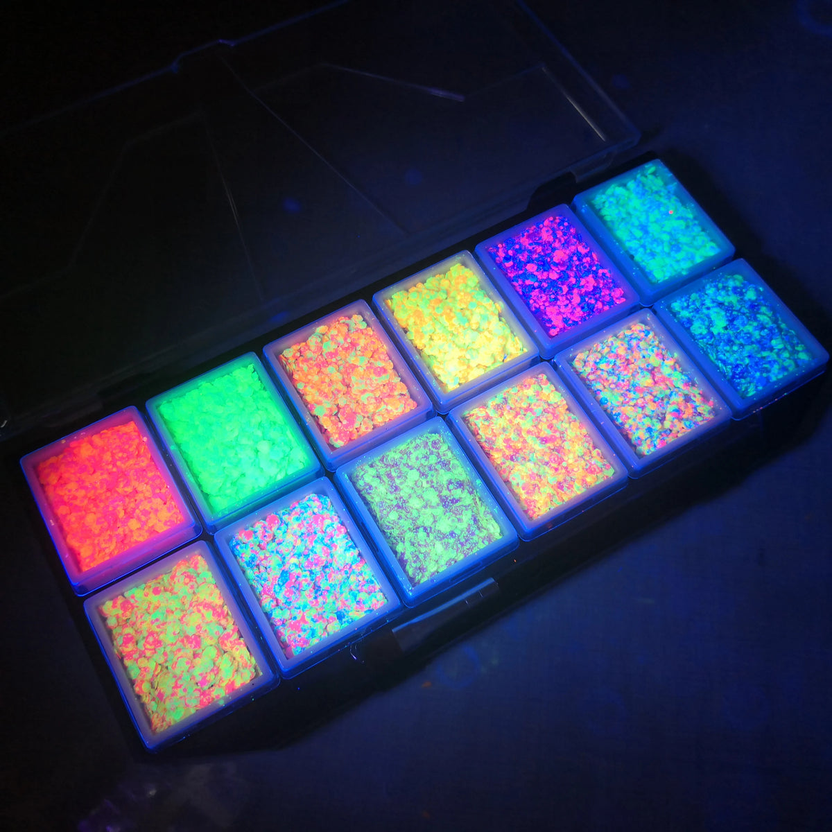 Christmas Sequins Decorative Body Cream Luminous Holographic Multicolor UV Chunky Glitter Gel Paste Palette