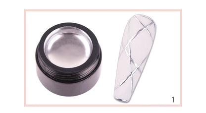 5ML/Jar Silver Metallic Painting Gel Nail Polish Sparkling Glitter Nail Art Gel Varnish Mirror Effect UV Gel Polish Manicure Art