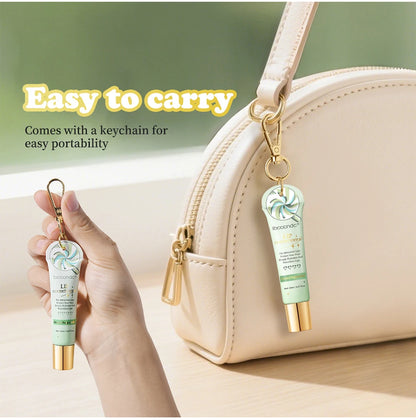 Strawberry Scent Lip Gloss Duo Combo with Keychain Long Lasting Nourish Plumper Lip Cosmetics Christmas Gift