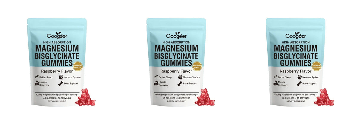 Magnesium Bisglycinate Gummies400mg Raspberry Flavor Supports Bone Health& Muscle Function Dietary Supplement for Adults60 Count