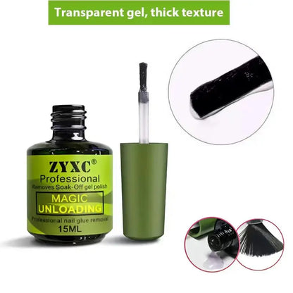 15ml Magic Quick Release Nail Remover, No Need to Soak or Wrap, 2-5 Minutes to Quickly Remove Nail Polish, Gel Remover