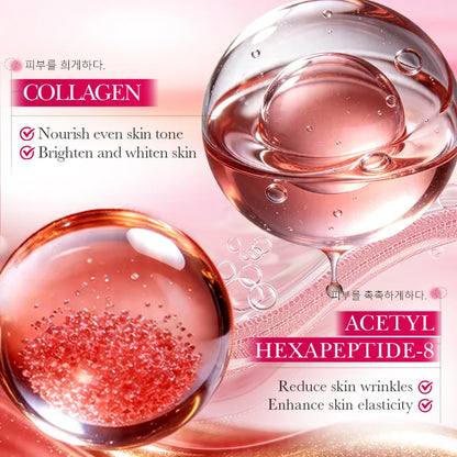 PDRN Collagen Masks Anti Wrinkle Fade Fine Lines Moisturize Brightening Glass Glow Skin Elasticity SkinCare Korean Cosmetics