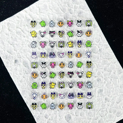 Cute Y2k Stytle Pvc Ancient Small Animals Adhesive Stickers Nail Art Waterproof Diy Charms Loptop Phone Case Scrapbook Sticker