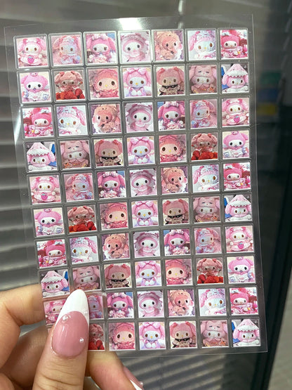 Mini Pvc Hellokitty Adhesive Stickers Nail Art Decor Cartoon Cute Hello Kitty Animals Scrapbook Handbook Waterproof Sticker Gift