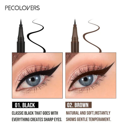 5PCS/Set Smooth Liquid Eyeliner Pen, Waterproof, Long-lasting Makeup, Black, Ultra-fine Pen Tip,Create A Charming Eye Makeup