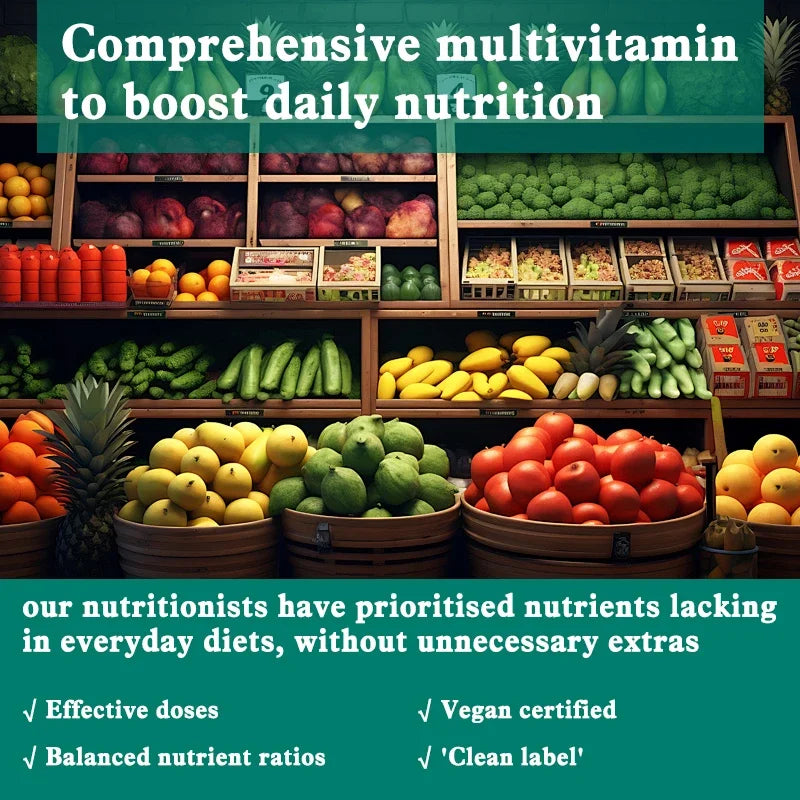 Multivitamin and Mineral - Energy Support, Muscle Mass, Immune System, Antioxidants