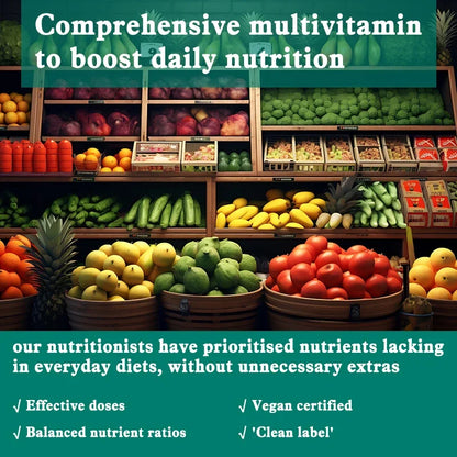Multivitamin and Mineral - Energy Support, Muscle Mass, Immune System, Antioxidants