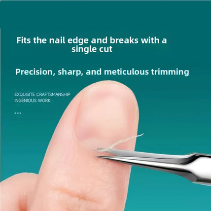 Stainless Steel Cuticle Nippers Ingrown Nail Clippers Curved Eagle Hook Beauty Scissors Manicure Tools Curved Blade Design
