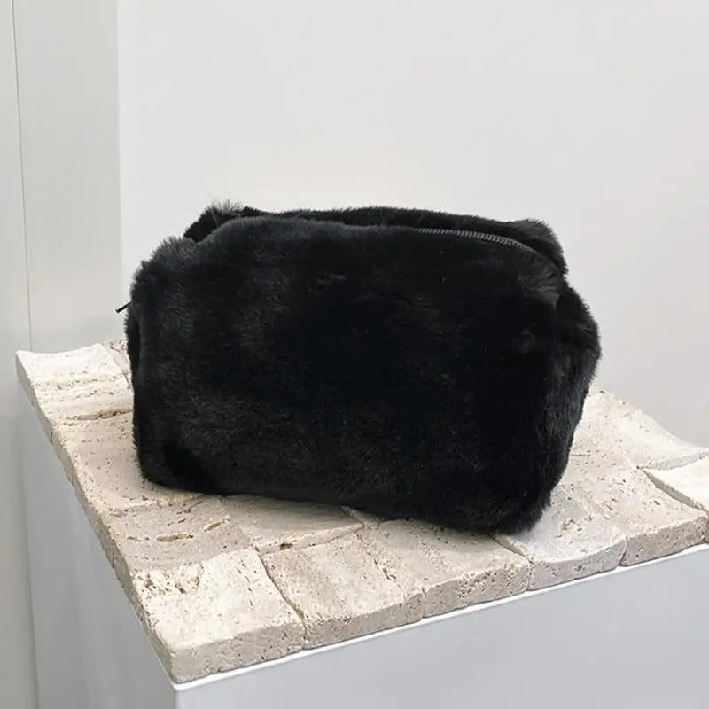 New-Plush Makeup Bags For Women Soft Travel Cosmetic Bag Organizer Case Lady Girls Make Up Case