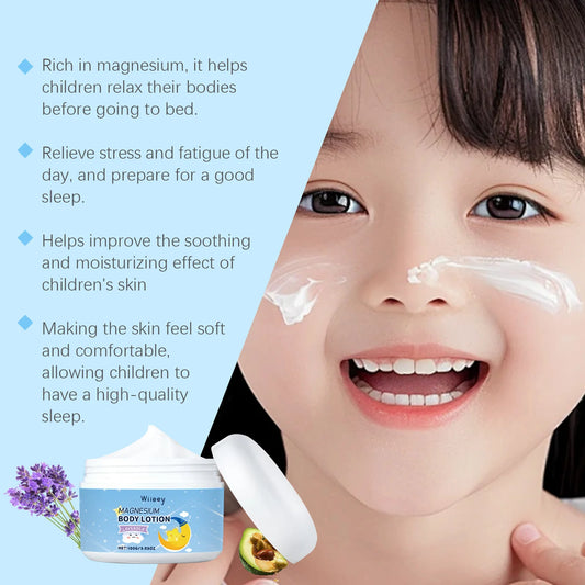 Magnesium Baby Lotion Improve Sleep Quality Nourishing Moisturizing Strengthen Skin Barrier Soothing Dryness Kids Refresh Cream