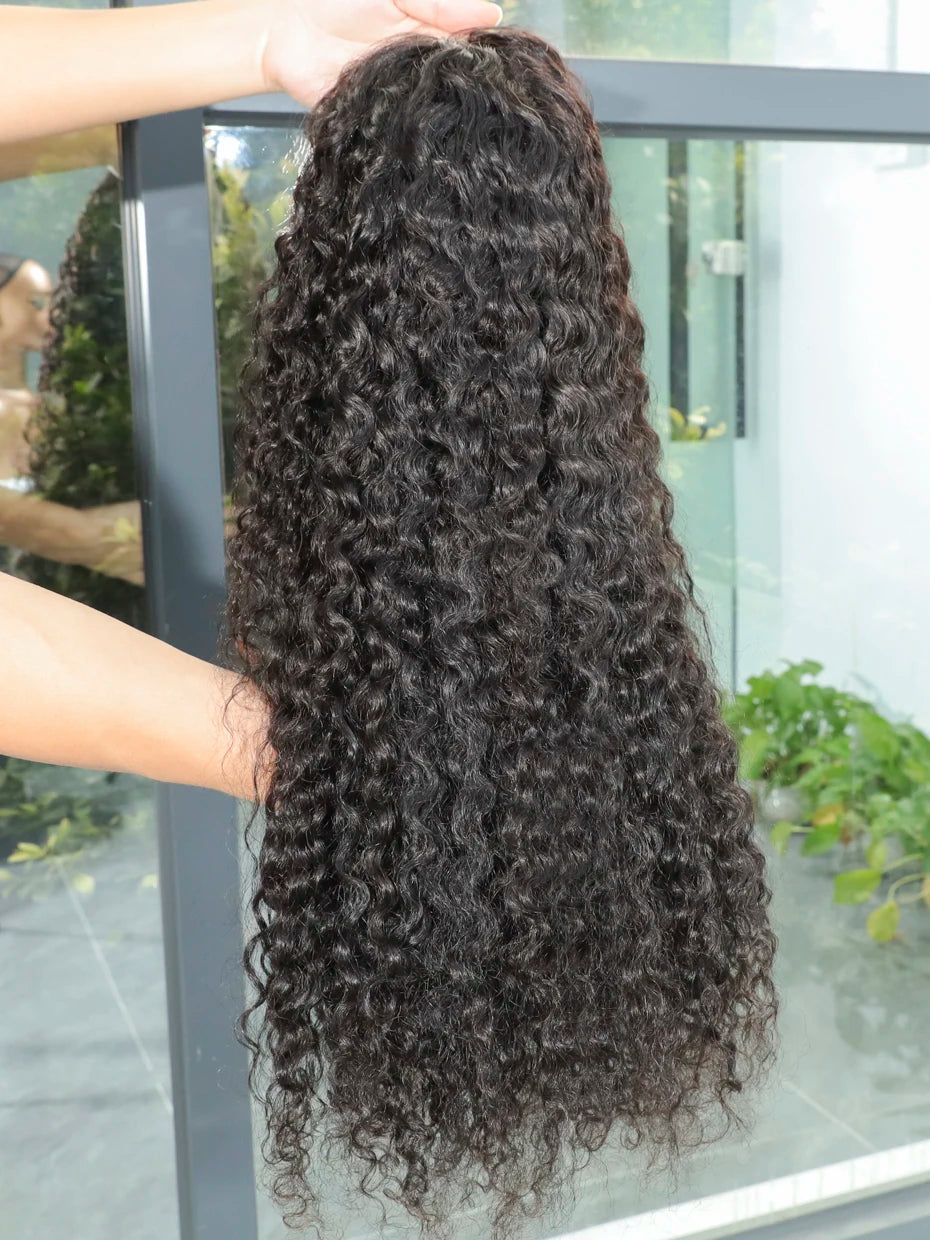 Water Wave 100% Human Hair 13x4 Lace Front Wig Raw Vietnamese 5x5 Glueless Transparent Lace Wigs Curly Pre Plucked