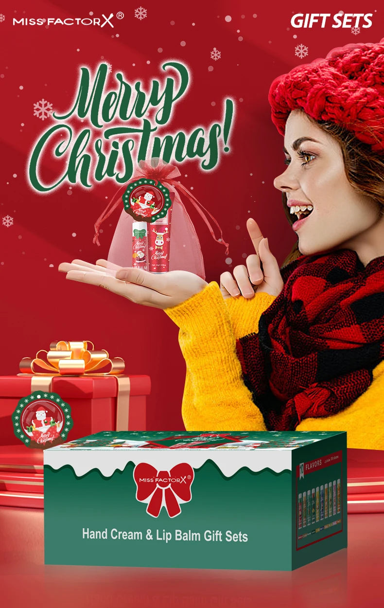 30 Sets per Box. Assorted Moisturizing Lip Balms and Hand Creams. Perfect for Christmas Giveaways and New Year Gifts.