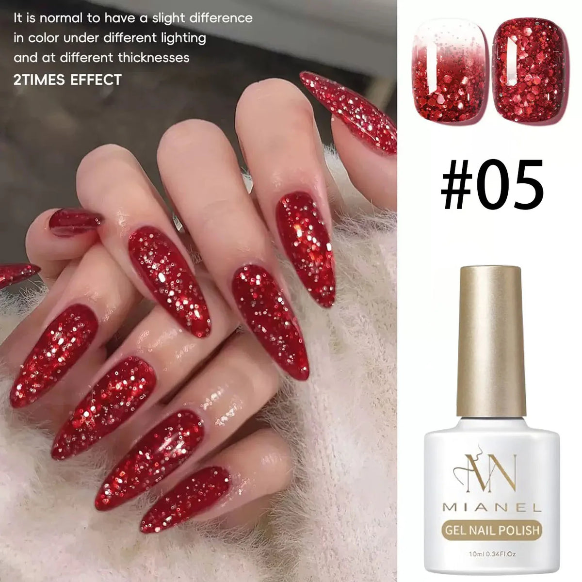 MN 12ML 1-21PCS Hot Selling Red through Half the Sky Cat Eye Nail Polish New Whitening Glass Bead Cat Eye Nail Polish Nail Art