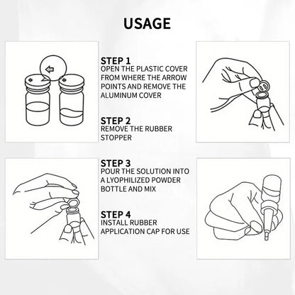 Niacinamide Oligopeptide VC Lyophilized Powder Face Serum Anti Aging Brightening Moisturizing Essence for All Skin Skincare