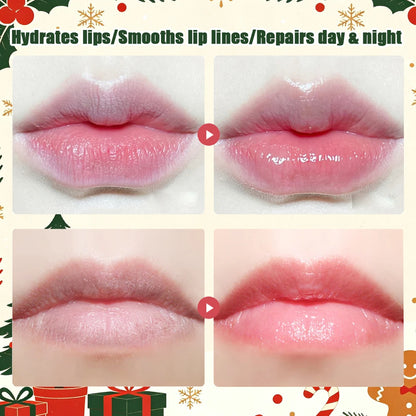 Christmas lip balm set, moisturizing and hydrating, lightweight and easy to apply, perfect for autumn and winter, lip balm set