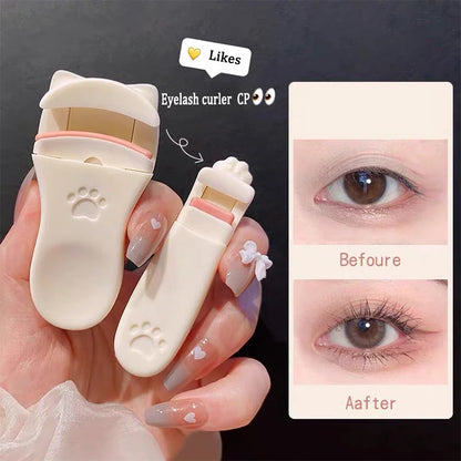 1/2pcs Cat Ear Eyelash Curler, Gentle Curling Lash Tool, No Hurt to Eyelids, Beginner-Friendly, Lightweight