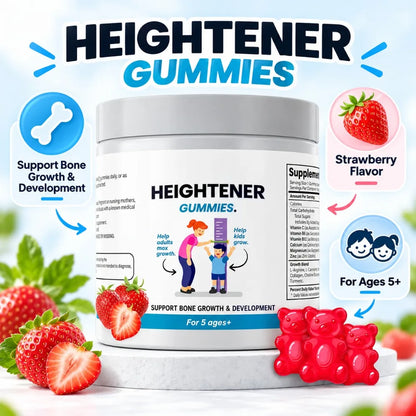 Calcium Vitamin D Gummies for Kids Adults Bone Health Support with Magnesium Zinc Vitamin C K2 Heightener Daily Supplement