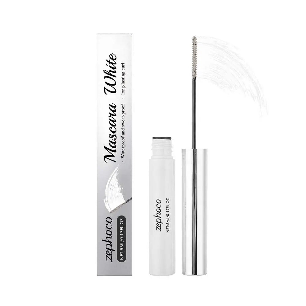 White Mascara Waterproof Fast Dry Eyelashes Curls Extension Festival Make-Up Eyelashes White Mascara