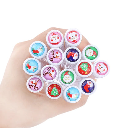 Christmas Eyelash Brush Tube Reusable Eyebrow Brushes Mascara Wand Dust-proof Cleaner Storage Cosmetics Makeup Tools