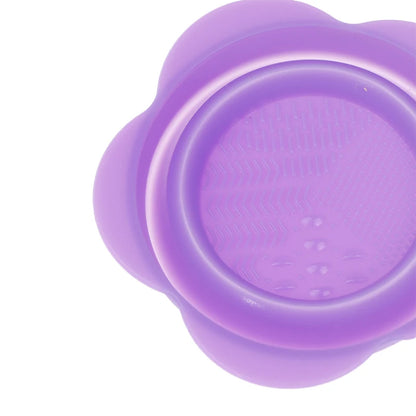 Silicone Makeup Brush Cleaner Folding Powder Puff Cleaning Bowl Eyeshadow Brushes Washing Soft Mat Beauty Tools Scrubber Box