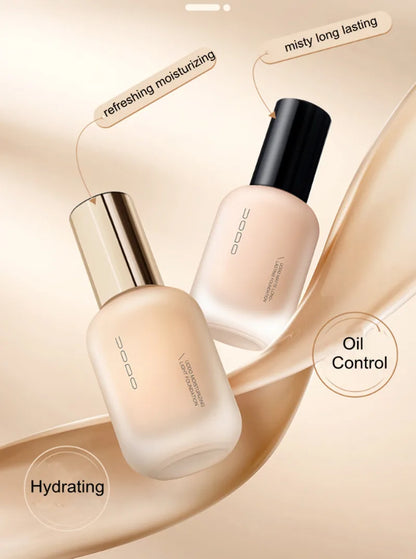 UODO Hydrating Oil-Control Foundation Liquid Long-Lasting Matte Finish Lightweight Formula For Oily&Combination Skin Base Makeup