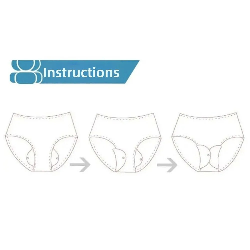 5Pcs Graphene Reusable Sanitary Pads Leak Proof Fast Absorbent Menstrual Cloth Pads Anti-Slip Soft Washable Sanitary Napkins