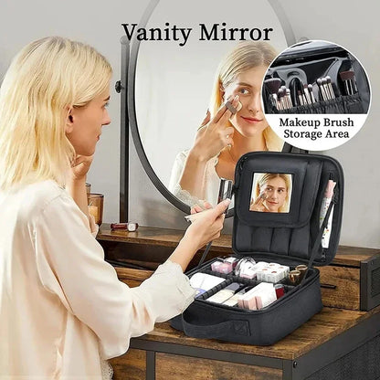 Portable Professional Makeup Case Waterproof Travel Makeup Bag Female Beauty Nail ToolBox For Women Cosmetic Organizer