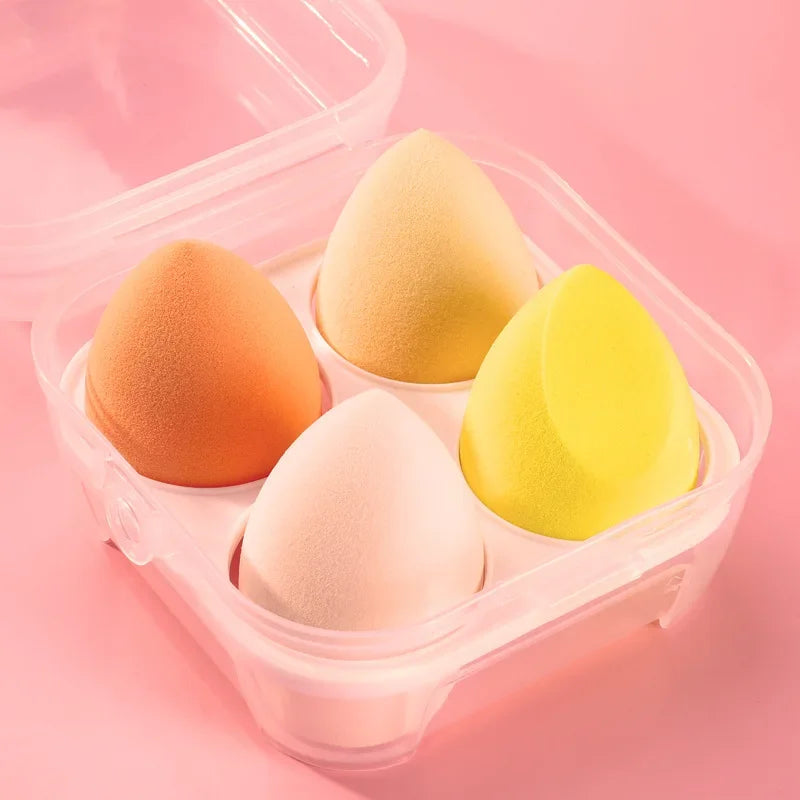 4/12Pcs Beauty Egg Makeup Blender Cosmetic Puff Makeup Sponge Cushion Foundation Powder Sponge Beauty Tool Women Make Up