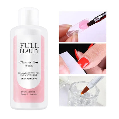 35ml Nail Degreaser Liquid Surface Sticky Layer Gel Polish Excess Remover Acetone Nail Extension Auxiliary Nail Art Cleaner Plus