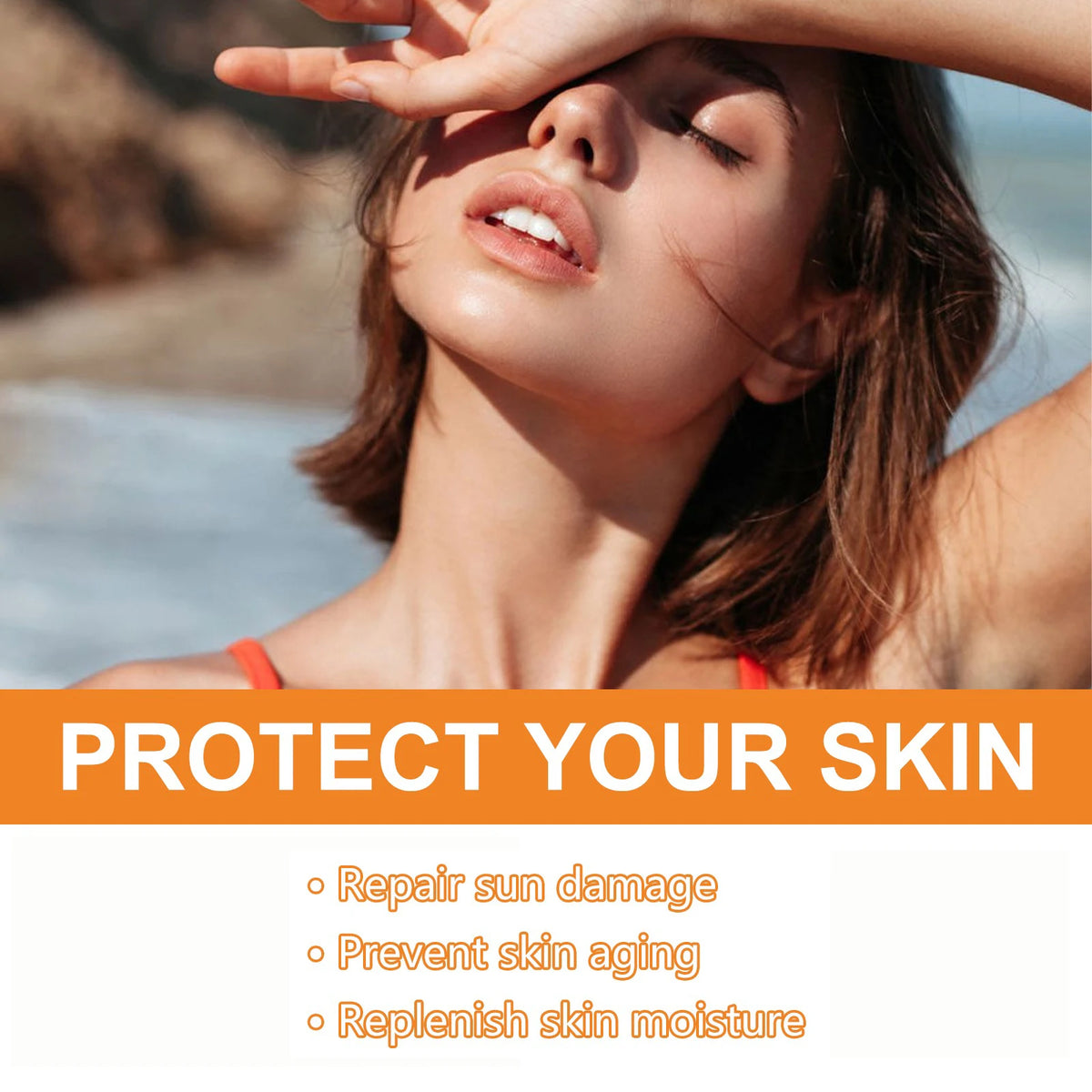 Quick Absorption SPF100 Hydrating Sunscreen Lotion Refreshing Sunscreen UV Protection Waterproof Moisturizing Concealer Heat Sun