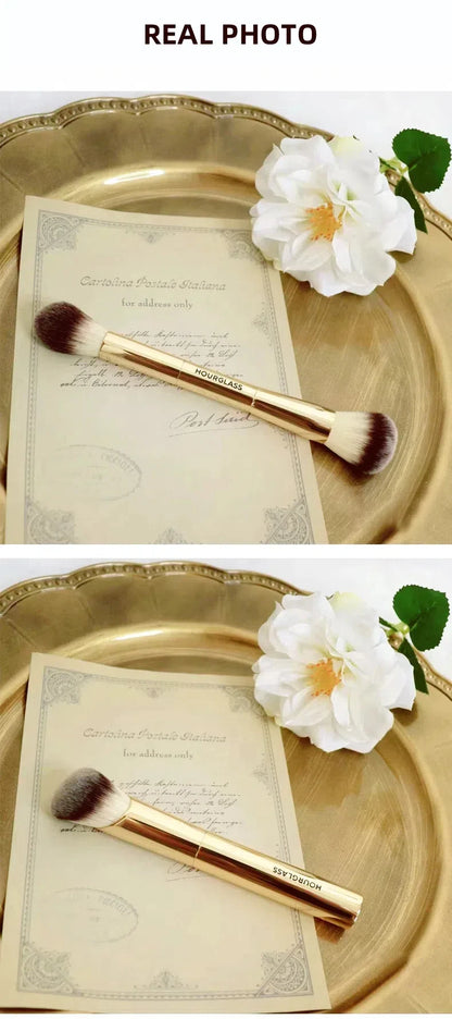 HOURGLASS Complexion Essentials Brush Set -Dragon series 3 makeup brushes with a Packaging box and a Brush bucket