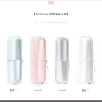1/2pcs Portable Toothbrush Cup Bathroom Toothpaste Holder Storage Case Box Organizer Travel Toiletries Storage Cup