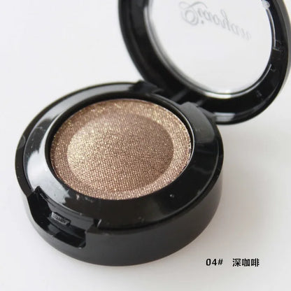 Fashion Nude Eyeshadow Makeup Matte Shimmer Eye Shadow Palette Make Up Glitter Eyeshadow With Brush Mirror 133#