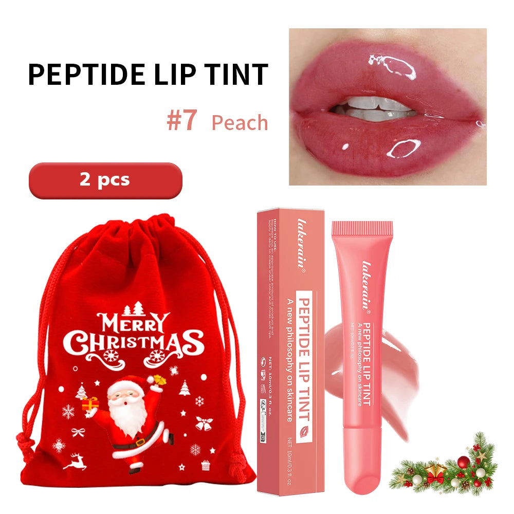 Christmas Gift Hydrating Lip Gloss Glitter Plumping Lipgloss High Shine Glass Finish Nude Colors Shiny Jelly Liquid Lipstick