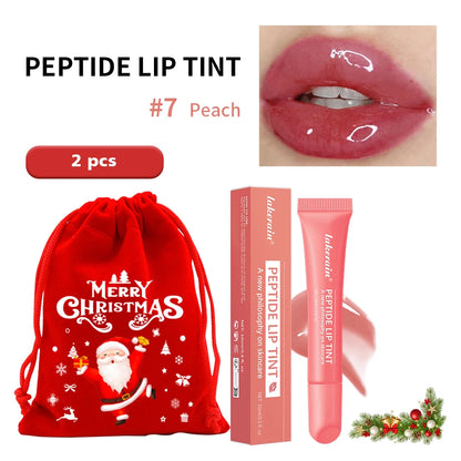 Christmas Gift Hydrating Lip Gloss Glitter Plumping Lipgloss High Shine Glass Finish Nude Colors Shiny Jelly Liquid Lipstick
