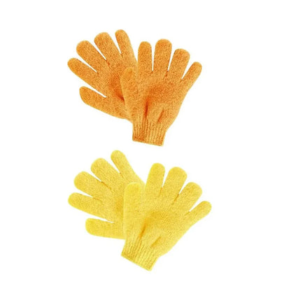 1/2/3pairs Five Fingers Bath Gloves Peeling Exfoliating Household Shower Towel Scrub Body Wash Elastic Wipe Body Cleaning Tools