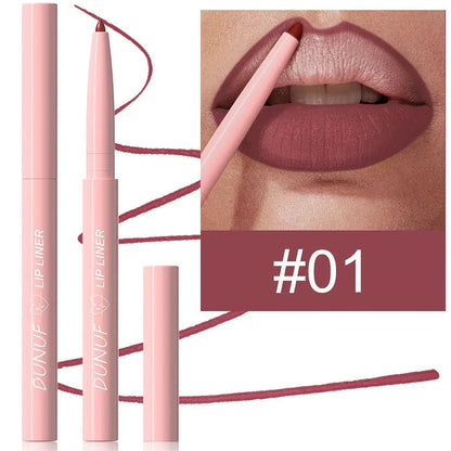 Twist Up Lip Liner Lipstick Pen Multipurpose Powder Blusher Velvet Matte Waterproof Lip Contour Non Stick Cup Lip Rouge Makeup