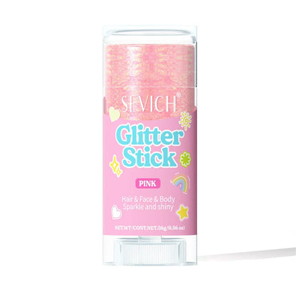 Sparkling Sequins Glitter Gel Stick 8 Colors Sequin Body Glitter Cosmetic Stick Hair Glitter Stick Festival Makeup for Christmas