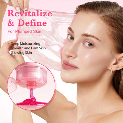 Ship from US KOEC PDRN Pink Caffeine Overnight Face Mask, Sleeping Wrapping Mask, Night Facial Mask, Moisturizing Skin Care, Hydrating Beauty Care for All Skin Types