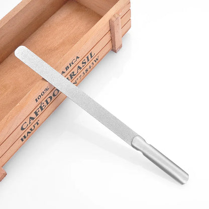 Professional Double Sided Nail File Stainless Steel Sandpaper Nail Sanding Grinding Polishing Manicure Care Tools NEW