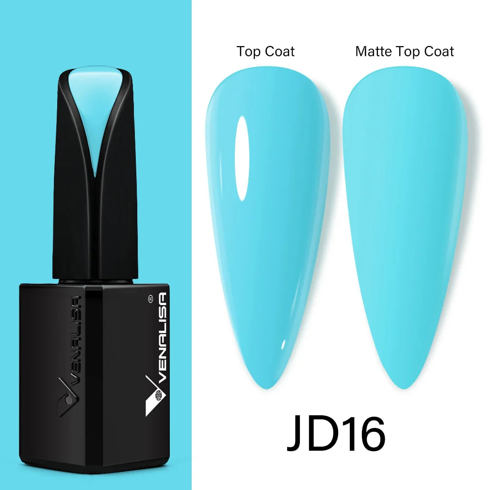 Venalisa15ML Silky Matte TPO FREE Topcoat No Cleaning Nail Lacquer Full Coverage Long Lasting Gorgeous Color Nail Varnish