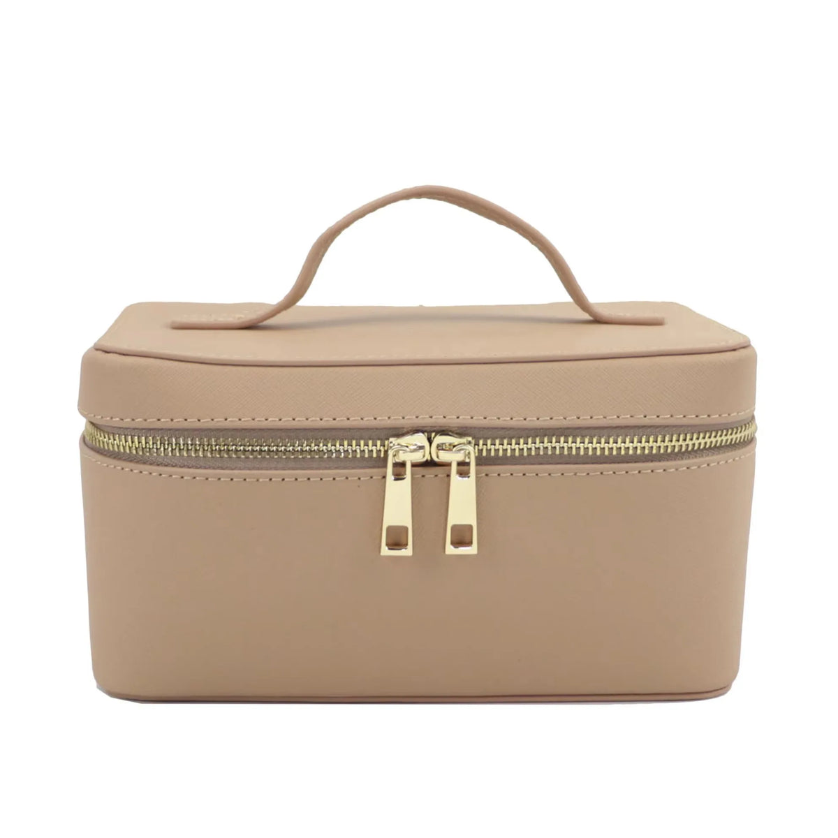 Ladies Saffiano Split Leather Travel Toiletry Case Bag Portable Hanging Makeup Organizer Box Dopp Kit Cosmetic Bag For Women
