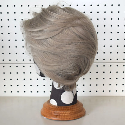 613 Blonde Short Bob Straight Wig for Man 8 Inch 13*4 Synthetic Lace Wigs 150% Density with Heat Resistant Fiber Hair Wig