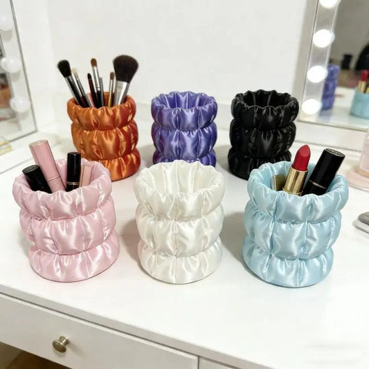 Makeup Brush Storage Tube, Elegant Facial Makeup Tool Storage Rack, Home Storage Rack Makeup Brush Bucket