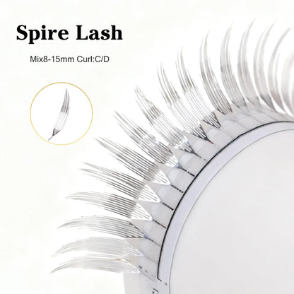 New Tinsel Anime Eyelash Extension Dual Sided Holographic Manga False Eyelash Feather Colored Christmas Party Comic Spire Lashes
