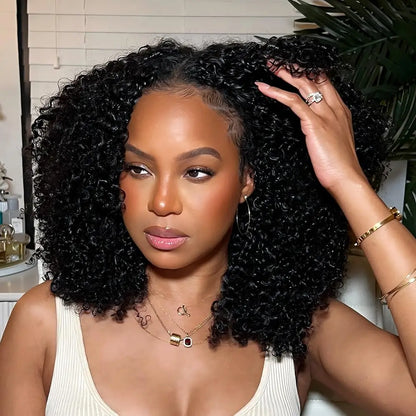 120g 240g Afro Kinky Curly Crochet Human Hair Knotless Pre-Separated Crochet Feather Hair Extensions Curly 100% Human Hair
