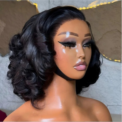 Loose Body Wave Chocolate Brown 4x4 5x5 HD Lace Frontal Bob Wigs Human Hair PrePlucked Brazilian Colored Human Hair Wigs 250%